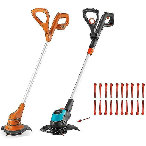 Cordless grass trimmer cheap with plastic blades