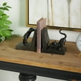 thumbnail image 3 of DecMode 6" Reading Cat Polystone Bookends (Set of 2), 3 of 14
