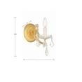 thumbnail image 2 of 4471-GD-CL-MWP Crystorama Lighting Maria Theresa - 1 Light Wall Mount-11.5 Inches Tall and 6 Inches Wide-Gold Finish-Hand Cut Crystal Type, 2 of 8