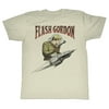 Flash Gordon Movie SciFi Action Adventure Flash Rocket Adult Mens T-Shirt Tee