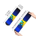 thumbnail image 3 of Lsque Geometry Dash Printed Crew Socks, Moisture-Wicking Socks, Athletic Socks for Men Breathable Cushion Socks Casual Sport Socks for Running Traveling, 3 of 6