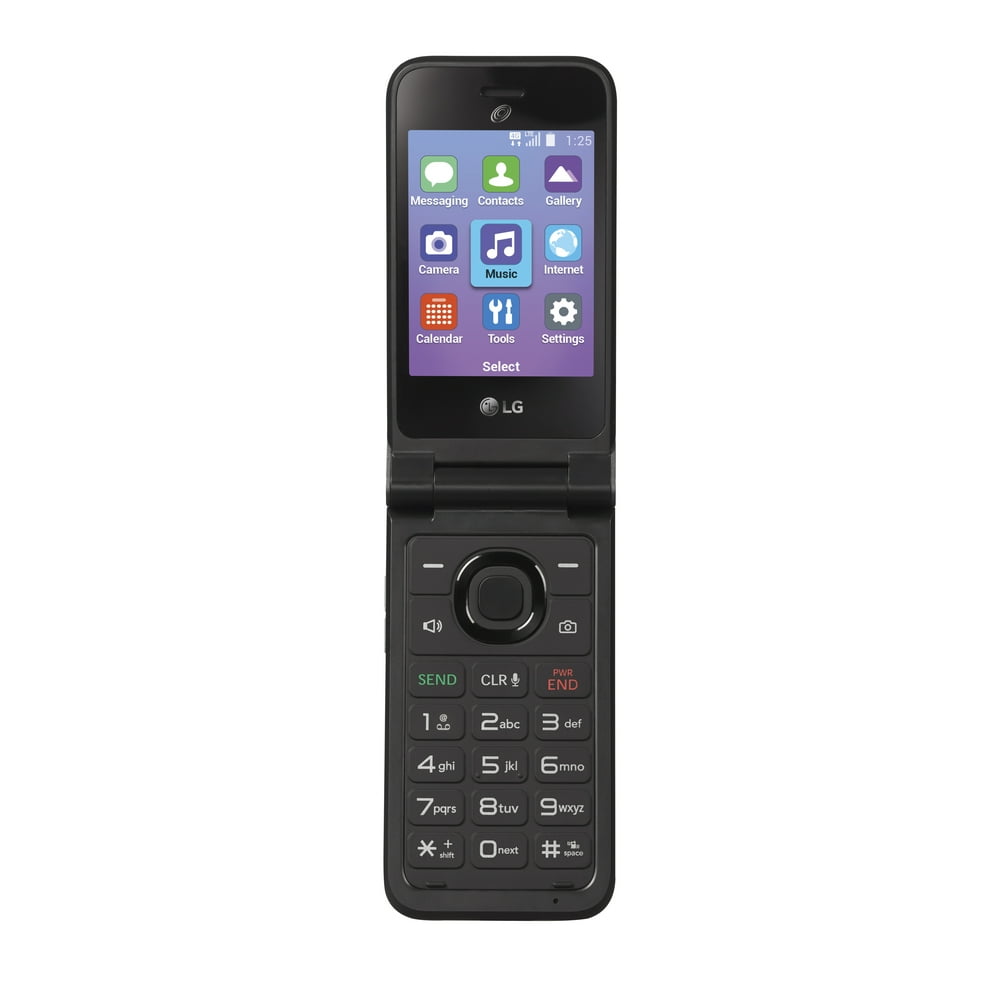 Tracfone Wireless LG Classic Flip, 8GB, Black Prepaid Phone Walmart