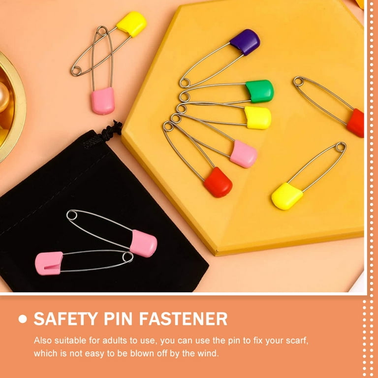 100pcs Baby Safety Pins Diaper Nappy Pin Baby Bibs Pins Clothes Safety Pin