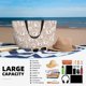 thumbnail image 5 of Fotbe White Goose Bolsa de Viaje para Playa - Resistente al Agua, Bolsa Tote de Gran Capacidad y Ligera con 7 Bolsillos para Mujeres y Hombres, 5 of 7
