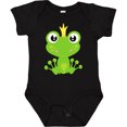 thumbnail image 3 of Inktastic Cute Frog, Green Frog, Frog Prince, Crown Boys or Girls Baby Bodysuit, 3 of 5