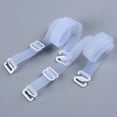 1Pair Women 1cm Wide Backless Clear Bra Straps Non Slip Transparent Bra