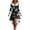 Black, variant on MaFYtyTPR Christmas Women's Dress Ladies' Christmas Printed V-neck Plush Fringed Long Sleeved Dresses Black L