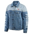 thumbnail image 2 of Women's WEAR by Erin Andrews  Kansas City Chiefs Full-Button Denim Jacket, 2 of 5