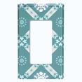 thumbnail image 5 of Metal Light Switch Plate Cover Mandala Green Floral Pattern Damask MDL114, 5 of 13