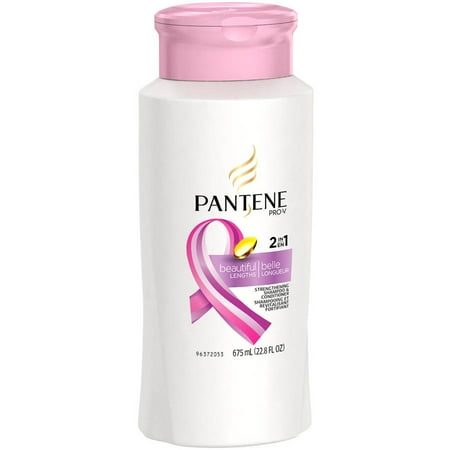 Pantene Pro-V Beautiful Lengths 2 in 1 Strengthening Shampoo & Conditioner, 22.8 fl oz
