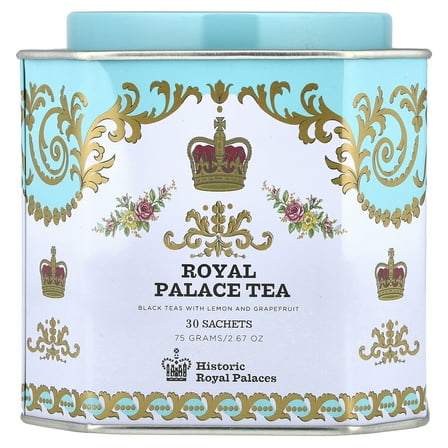 Harney & Sons Royal Palace Tea, Black Teas with Lemon and Grapefruit, 30 Sachets, 2.67 oz (75 g)