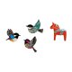 thumbnail image 5 of Pájaro para colgar en la pared,Arte de pared de pájaros de madera Decoración de pared de pájaros voladores de madera,Figura de escritorio,Estatua tradicional sueca del caballo de, 5 of 8