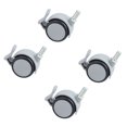 thumbnail image 4 of Caster, 4Pcs Standard Size Swivel Wheel With M10 Thread Stem For Workbenches For Office Chairs, 4 of 8