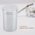 thumbnail image 3 of Caja de cigarrillos de acero inoxidable para hombre, recipiente para almacenamiento de hisopos de algodón y té, 3 of 11