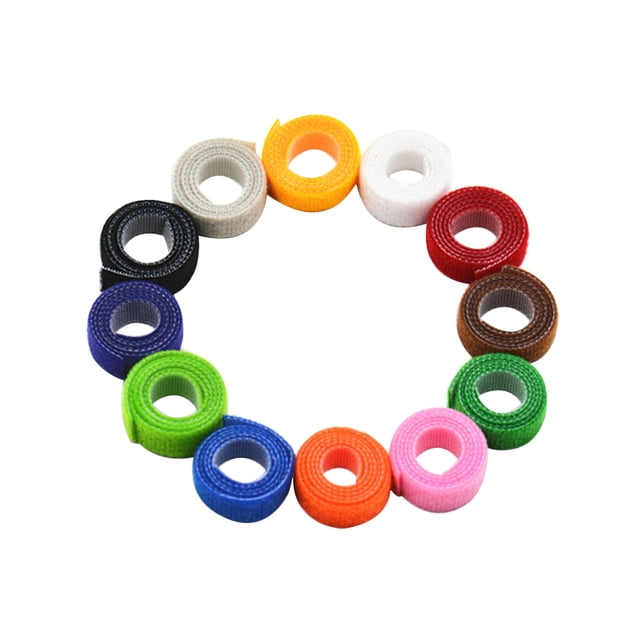 12 piezas 12 collares de diferentes colores anillo de cuello de poliéster para mascotas suministros prácticos para mascotas para cachorros de perro