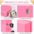 thumbnail image 3 of Extra Large Acrylic Box Winners Bank with Keys Slot Storage Waist Bag Portable Casino Cash Money Lock Box for Gamblers, 3 of 7