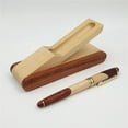 thumbnail image 4 of Juego de regalo de bolígrafo de madera de lujo con soporte de exhibición de bolígrafo profesional, lindo bolígrafo de escritura con caja y recargas de tinta de gel, 4 of 4