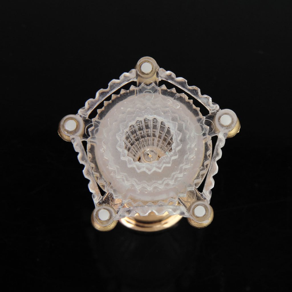 Dollhouse Classic pearl brooch on card display vintage style 1:12 Miniature 1/12th