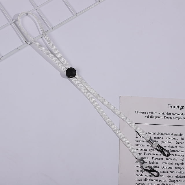 Ceintures de Chapeau Coupe-Vent Sangles de Chapeau pour Corde Coupe-Vent pour Chapeau Flexible Réglable Sangle Chapeau Amovible Coupe-Vent Menton Cordon Anti Sangle Perdue avec Clipsblanc