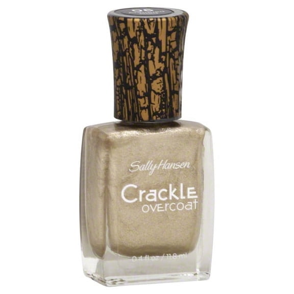 Sally Hansen Nail Polish Crackle Overcoat, Antique Gold, 0.4 Fl. Oz.