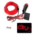 thumbnail image 3 of Kenally Tira de luces LED para iluminación Interior de coche de 3M, guirnalda de luces LED para coche, línea de tubo de cuerda de alambre, tira de luz Automoción decorativa y accesorios Rosado rojo Kenally VI000918-05B, 3 of 6