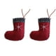 thumbnail image 1 of Eoozwa Christmas Wool Felt Pendant Soft Fabric Tree Ornament Handmade Design Red White Colors Safe Lightweight Holiday Decor Accessory, 1 of 5