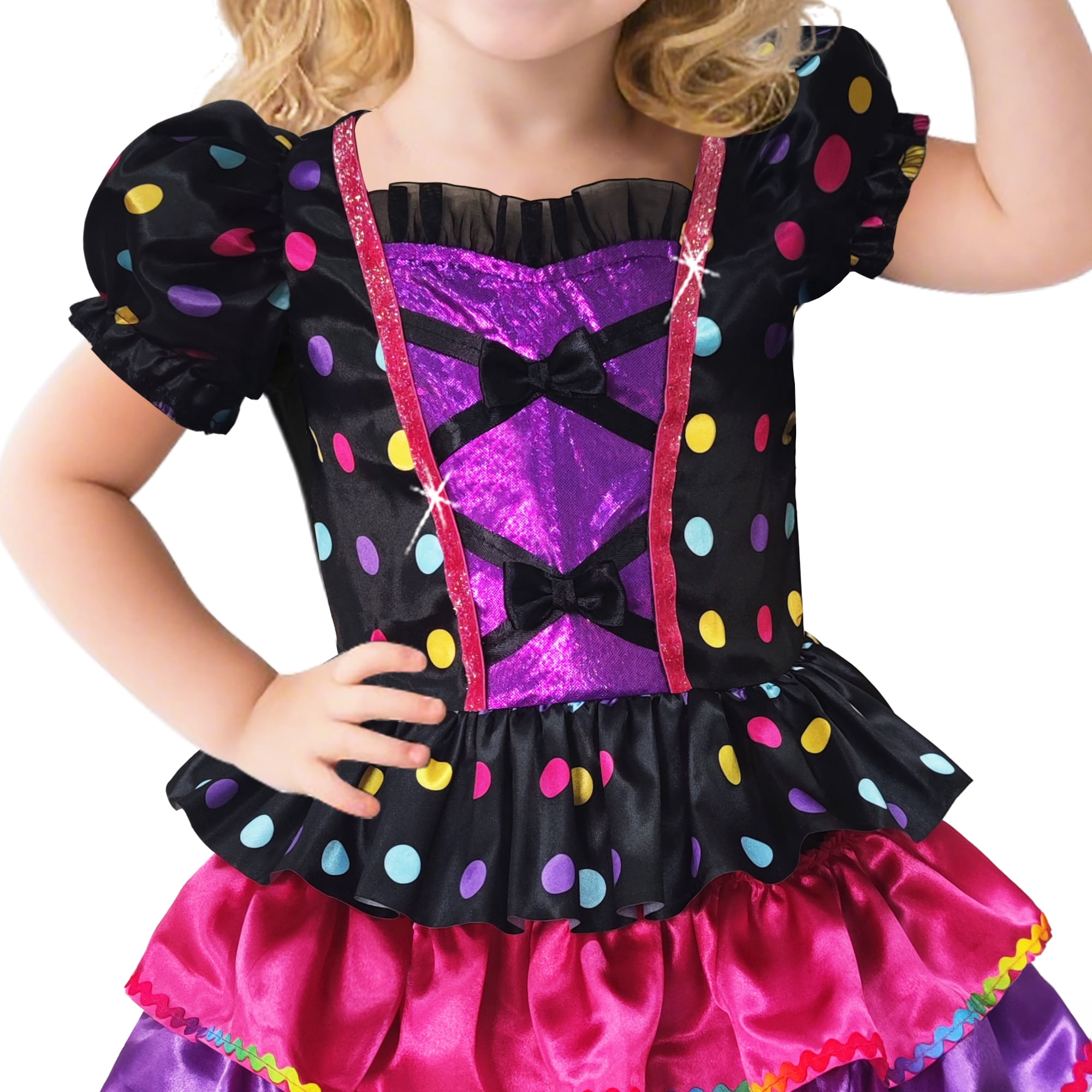 Polka Dot Witch Halloween Costume for Toddler, Size 2T, by Way to Celebrate