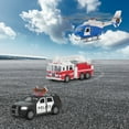 thumbnail image 4 of Driven by Battat 3-Piece Micro Rescue Fleet Toy Emergency Car & Truck Play Vehicles 9in for Kids 3 Years Old, 4 of 8