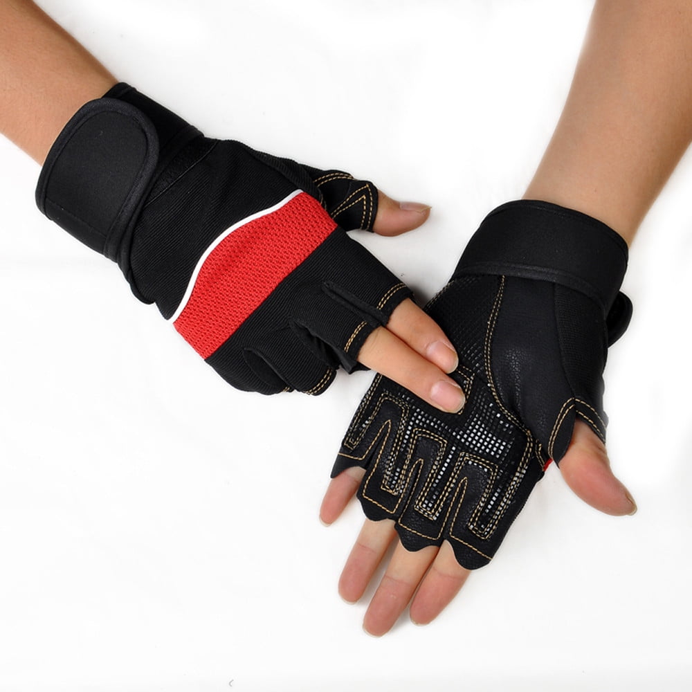 workout fingerless gloves