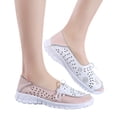 thumbnail image 3 of LSLJS Chaussures de Sport Plates d'Extérieur pour Femmes à Nœud Ajouré, Chaussures à Bout Rond, Espadrilles Respirantes, Espadrilles pour Femmes, 3 of 7