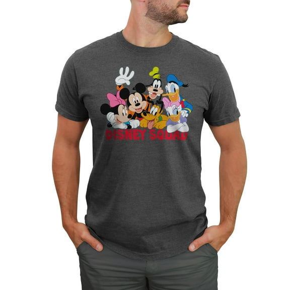 Men's Mickey & Friends Disney Squad Group Shot Graphic T-Shirt