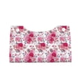 thumbnail image 2 of Uemuo Peonies And Roses Pattern Tissue Box Cover Holder, Triangle with Bottom Belt - PVC Leather Decorative Organizer for Tabletop, Bathroom, Car, Office, 2 of 9