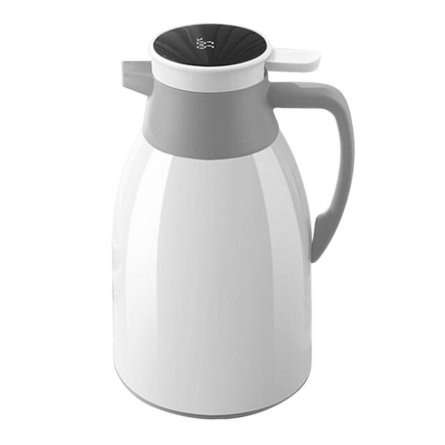 simhoa Pot Isolant Résistant à la Chaleur avec Arrêt Automatique pour Hôtel, Maison, Cuisine 1,9 L Blanc