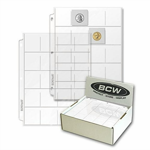 BCW 1-BCW20T Vinyl 20-Pocket Pages