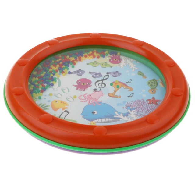 Tambor de de Oceánicas de 9,84 Pulgadas, Juguete Educativo Musical Suave con Sonido para Bebés, , Juguetes Preescolares, Jugu perfke Juguete Ocean Drum