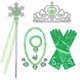 thumbnail image 3 of Vestido de Anna verde de Disney para niñas, disfraz de princesa de Halloween, ropa de fiesta de Frozen, vestido de Anna de Halloween para niñas, vestido de fiesta, 3 of 5