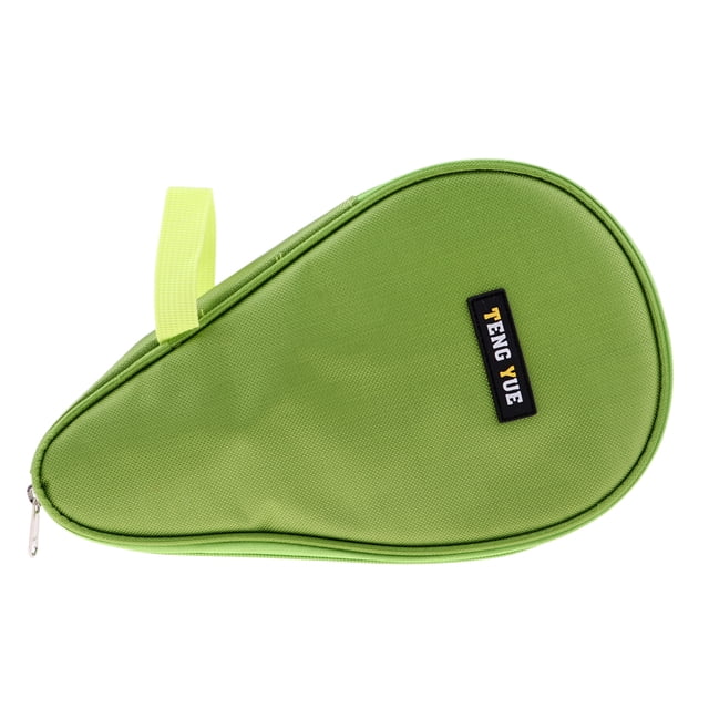 1 piece Paddle Racket Case - Table Tennis Racket Pouch with Ball Pocket for Holds 2 Paddle Table Tennis Accessories - Green, as described