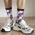 thumbnail image 6 of Xecao Leopard Print Pattern Sport Socks for Women and Men Crew Socks Sporty Calf Socks Casual Socks, 6 of 6