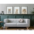 thumbnail image 7 of Kate and Laurel Sylvie Cheetah Portrait Framed Canvas Wall Art by Amy Peterson Art Studio, 18x24 Gray, Modern Jungle Animal Portrait Art for Wall, 7 of 7
