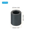 thumbnail image 2 of Unique Bargains Ferrite Toroid Core, Toroid Core 0.5' ODx0.3' IDx0.6' H, Black 30 Pack, 2 of 5
