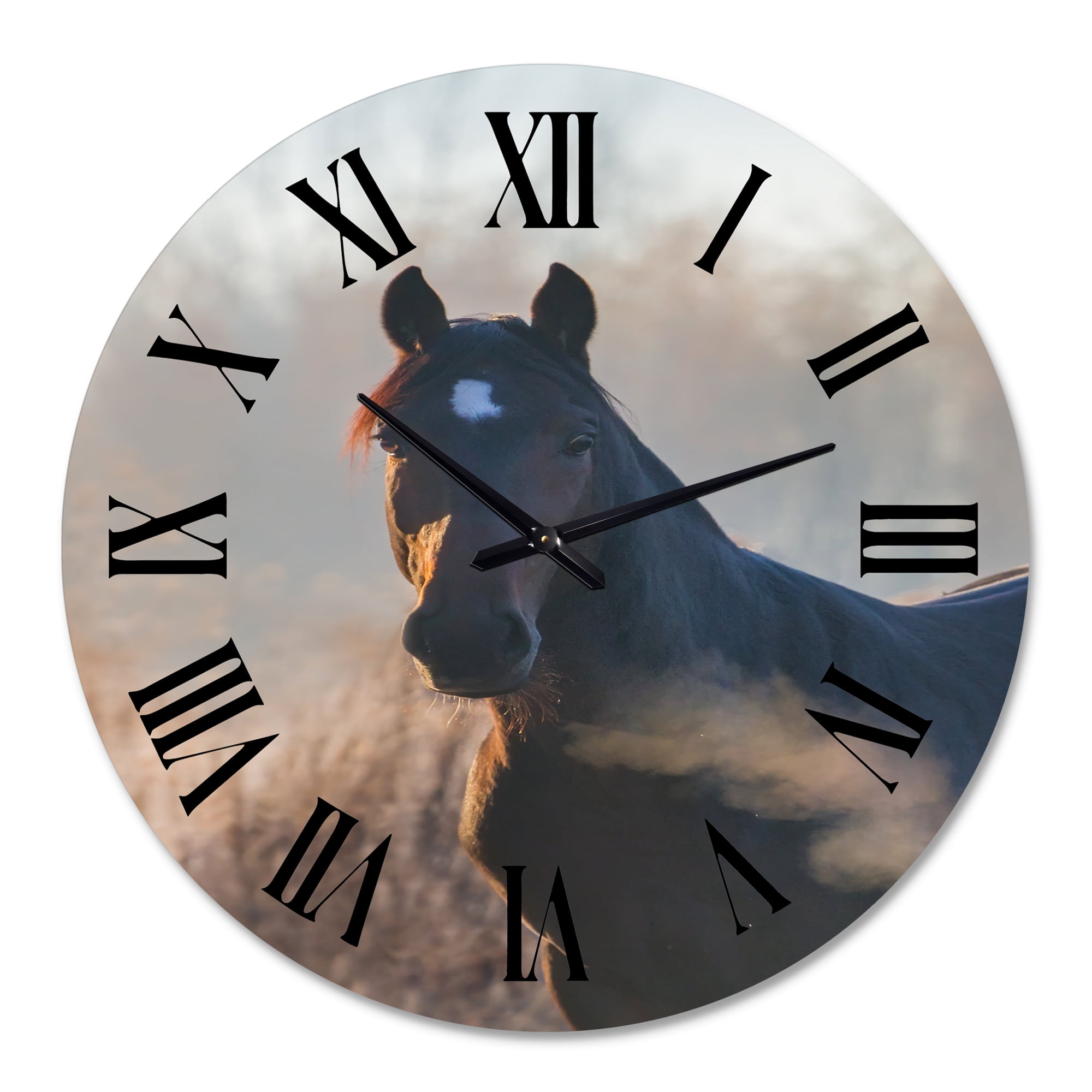 Designart 1 in Farmhouse Wall Clock