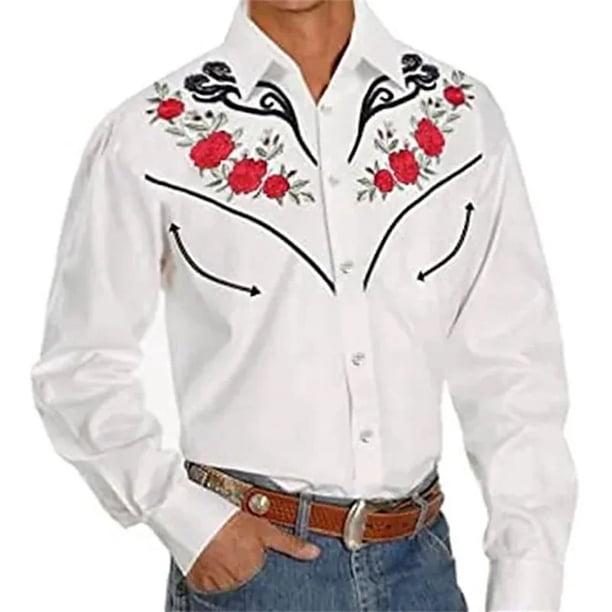 Camisa de lujo de moda 2024 para hombre, estilo social, con botones tipo polo, informal, con estampado occidental, cárdigan de fiesta para hombre, talla grande S-6XL