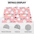 thumbnail image 3 of Bingfone Cute Pink Snowman Cat ,18" x 24"Dish Drying Mat for Kitchen Counter,Ultra Absorbent Microfiber, 3 of 7