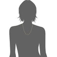 thumbnail image 2 of Essentials Plated Sterling Silver Diamond Cut Rope Chain Necklace, 2 of 3
