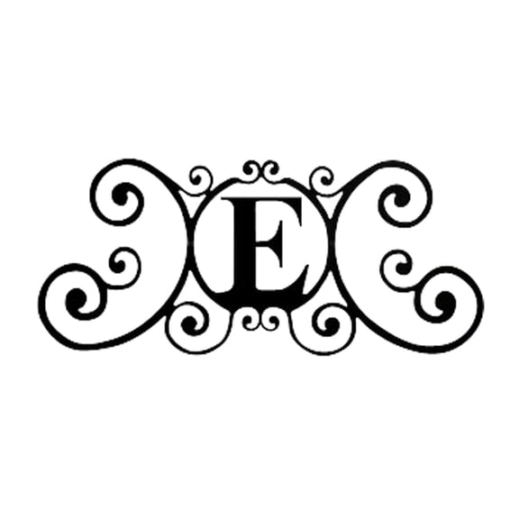 House Plaque Letter E
