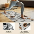 thumbnail image 4 of Pioneer Flower Floral Print Pattern Hot Yoga Mat Towel Non Slip for Hot Yoga - Quick-Drying Yoga Mat Cover with 4 Corner Pockets with Travel Bag - Hot Yoga Towel Non Slip 70"x26", 4 of 6