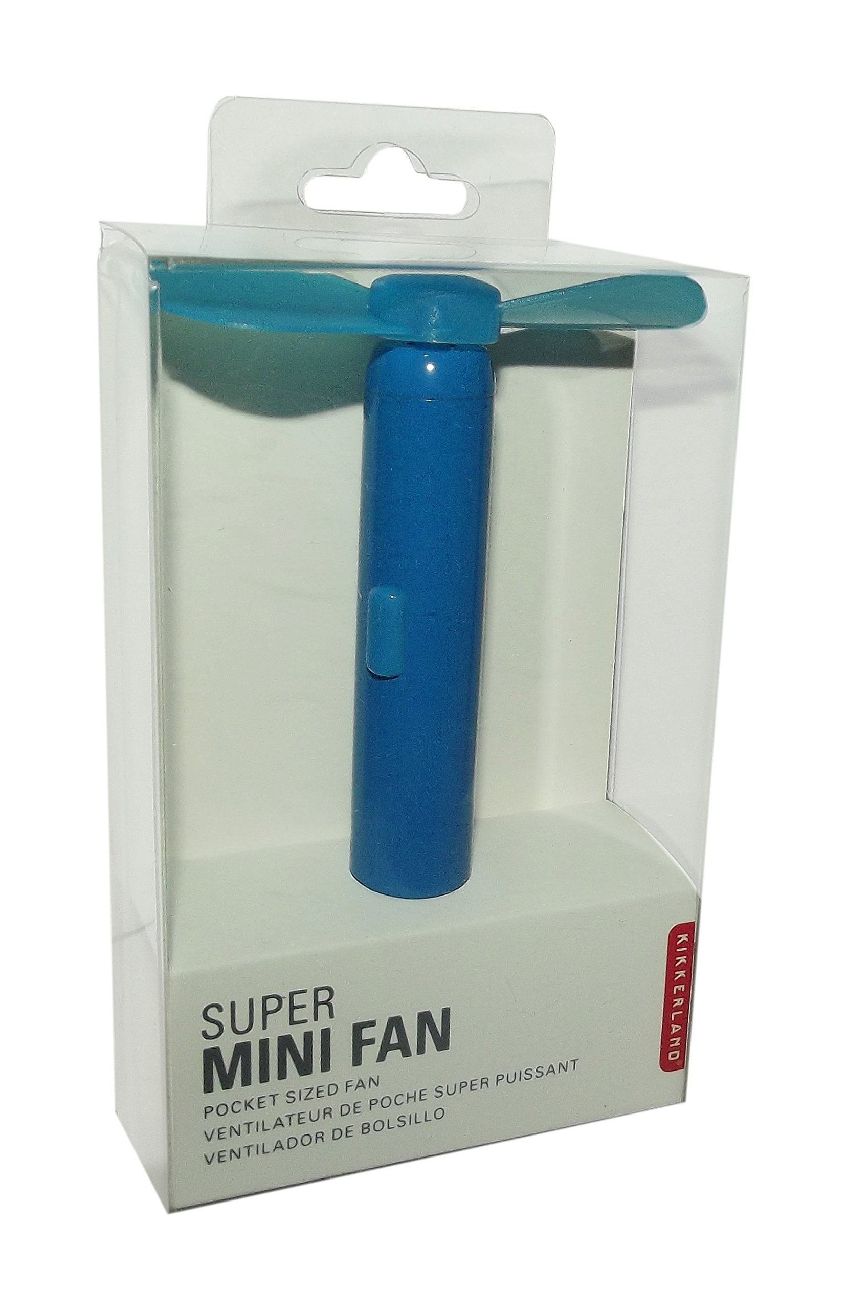 Kikkerland Super Mini Fan Blue