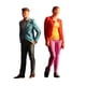 thumbnail image 3 of 2 Figuras de en Miniatura, Escala 1/64, Modelo Femenino Y Masculino, Coleccionables, Figuras de Hombre Y Mujer para Escenas de Bricolaje. Combinación de ocio, 3 of 9