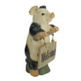 thumbnail image 2 of Northlight 17" Standing Pig with Welcome Sign Outdoor Garden Statue, 2 of 3