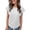 010_White, variant on Linen Shirts for Women Fall Fashion Cute Clothes Loose Fit Fashion Clothing Crew Neck Cozy Womens Short Sleeve Tops White